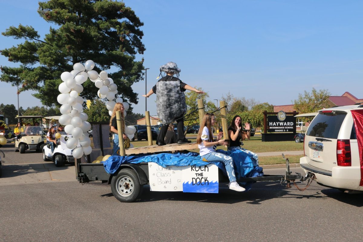 Junior Class Float for Hoco Parade