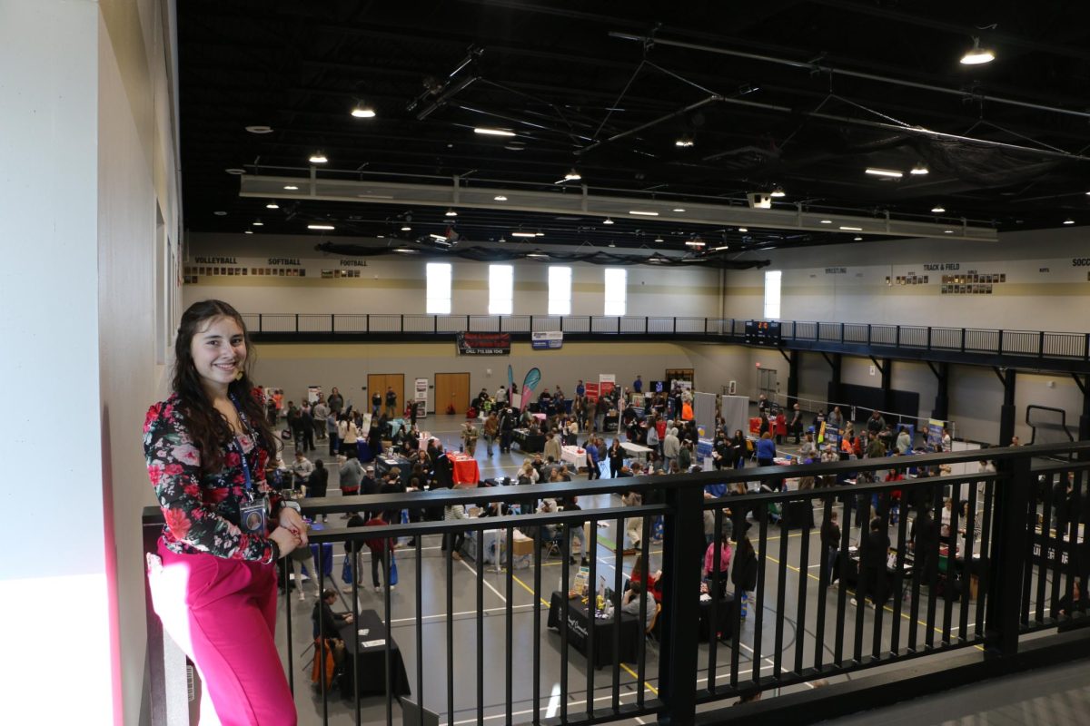 Emma Blinkwolt is this year's FBLA President and helped coordinate the Career Fair.